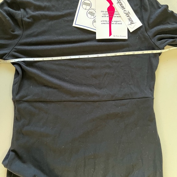 Women w/ Control Tall Finespun Jersey Tummy Control Midi Dress NWT BLACK SZ XST - Picture 5 of 5